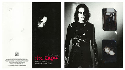 The Crow phone card set