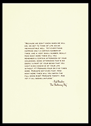 Brandon Lee's Wedding Invitation