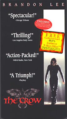 The Crow video, USA with card